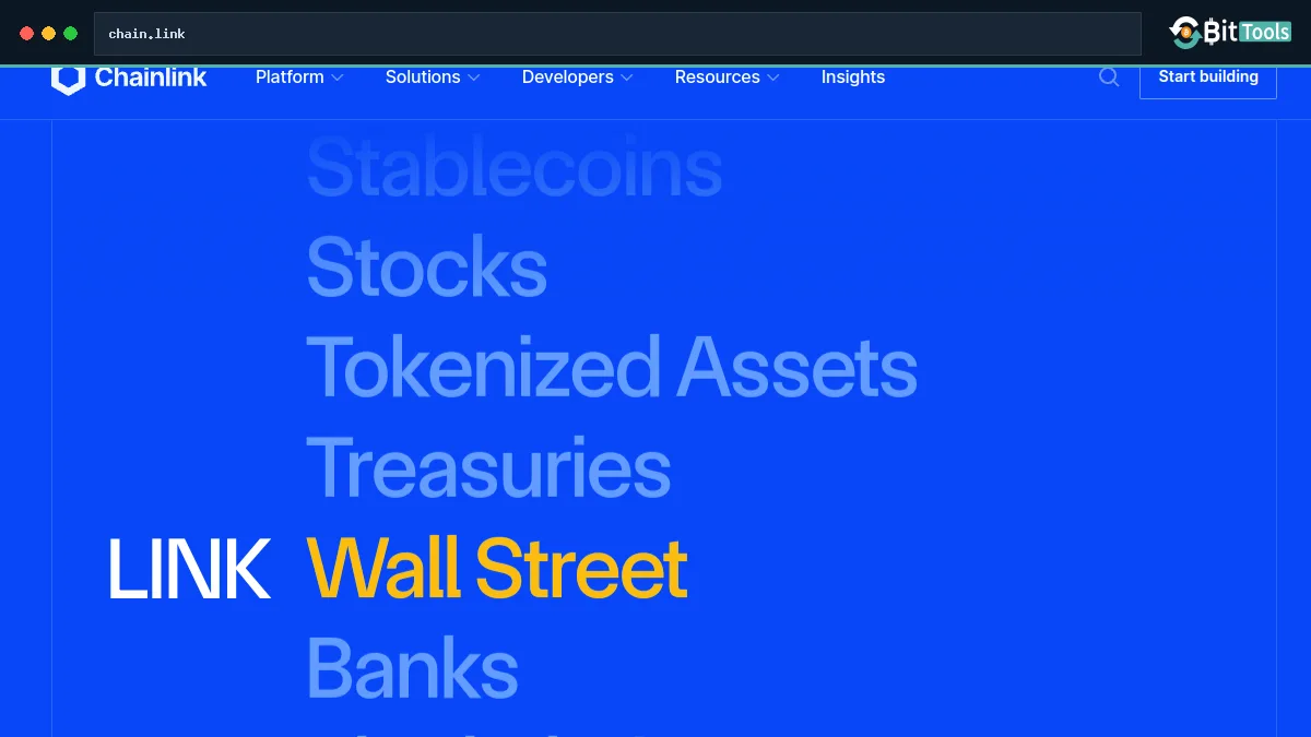 Chainlink official website preview
