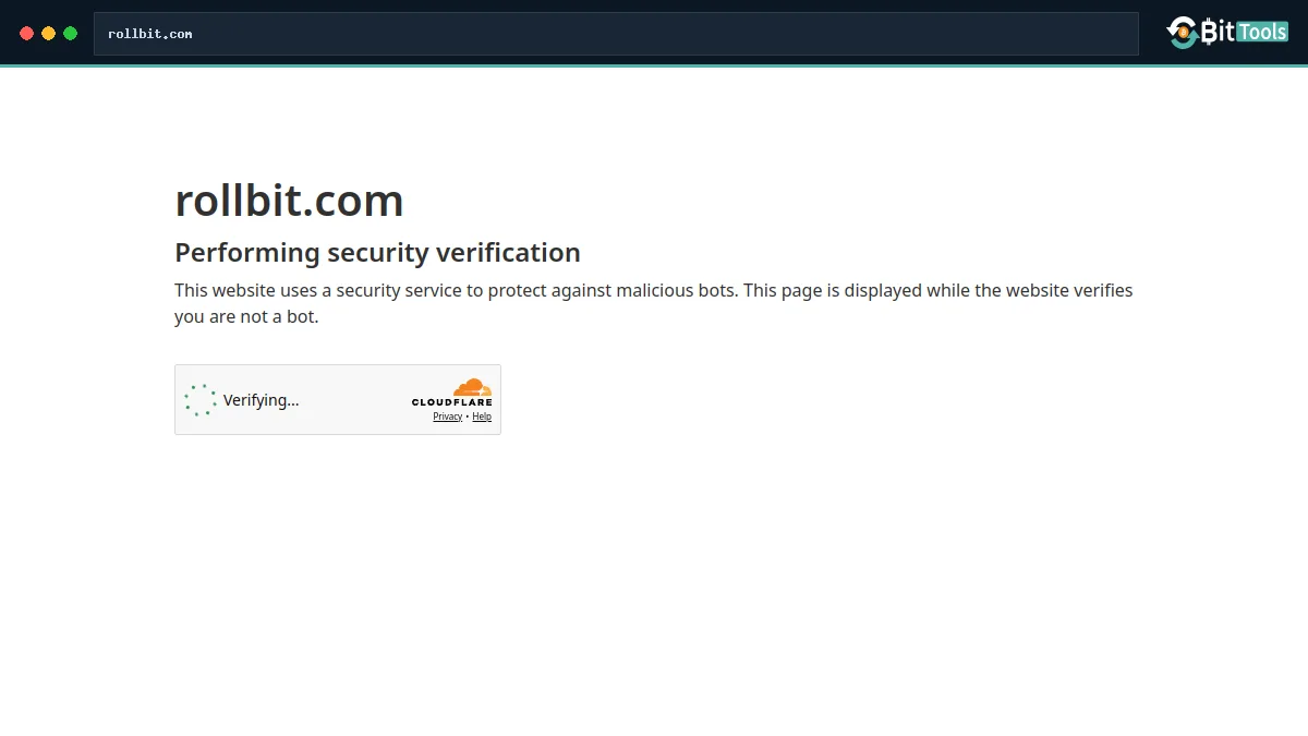 Rollbit Coin official website preview