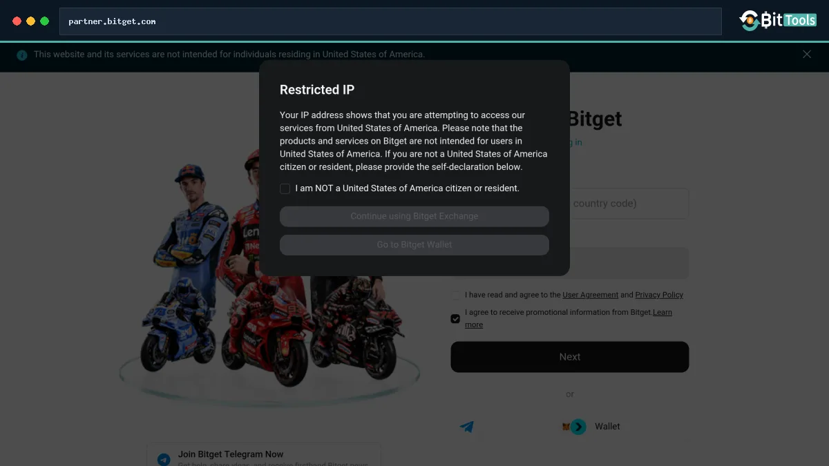 Bitget Token official website preview