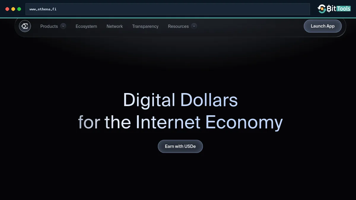 Ethena official website preview