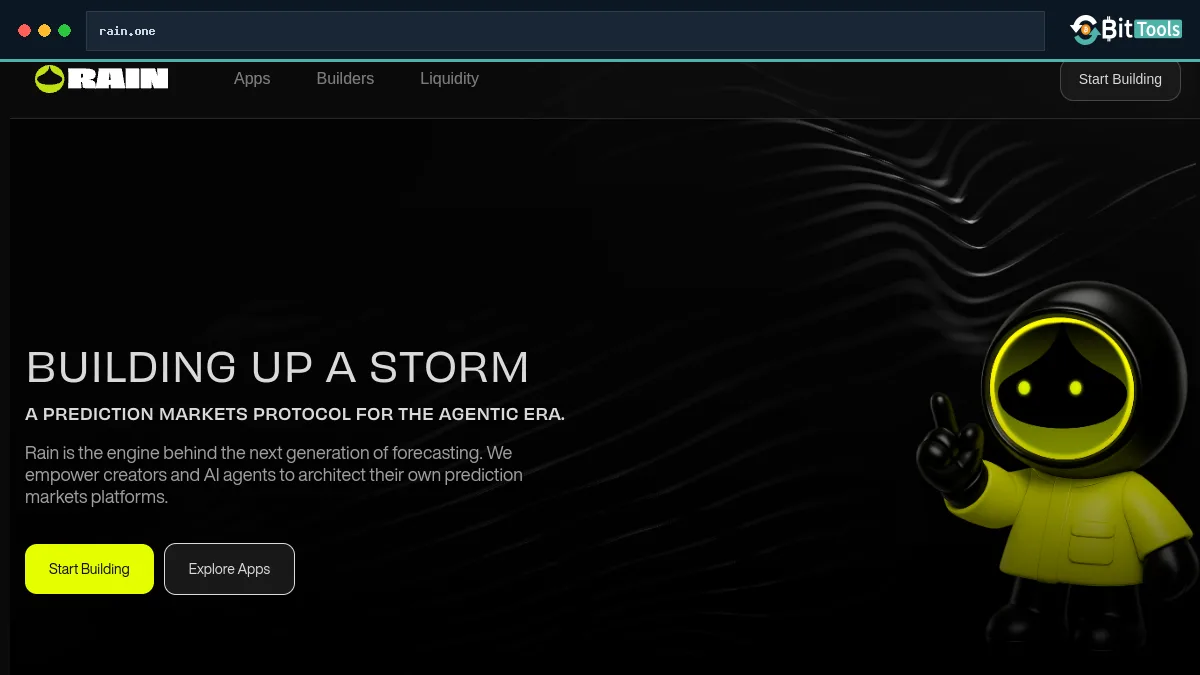 Rain official website preview