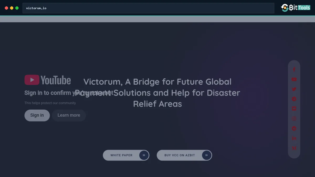 Victorum official website preview
