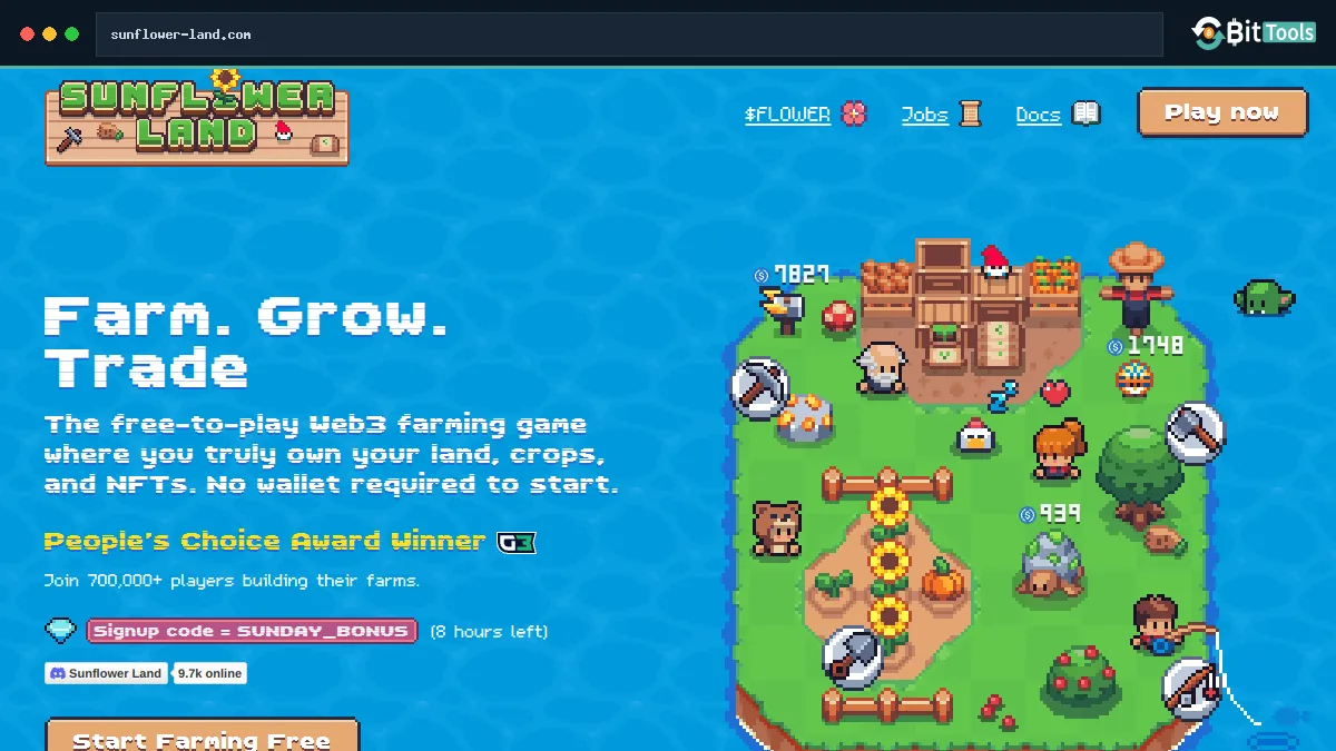 Sunflower Land official website preview