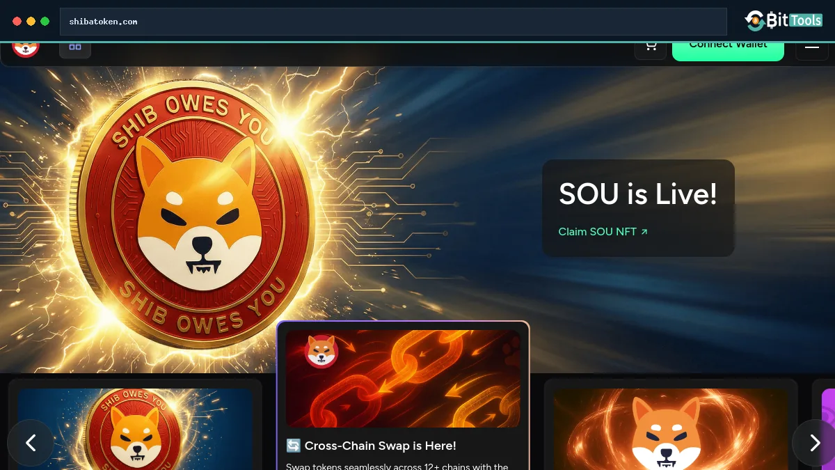 Shiba Inu official website preview