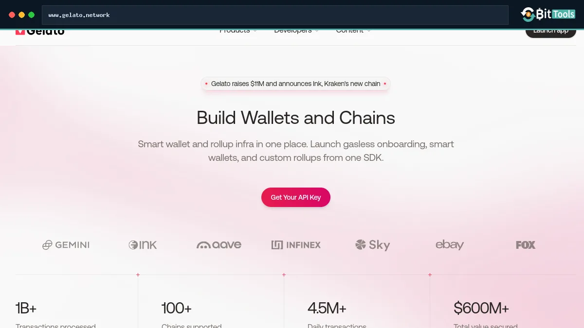 Gelato official website preview