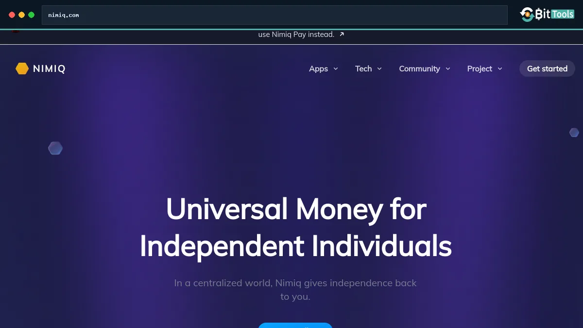 Nimiq official website preview