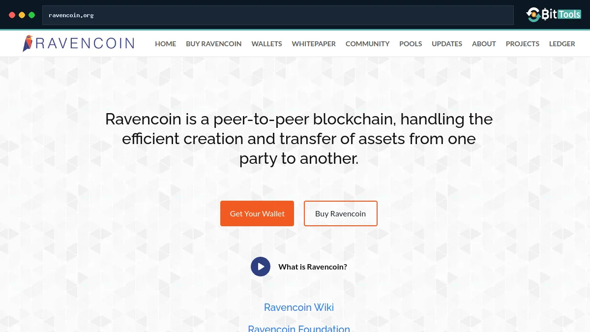 Ravencoin official website preview