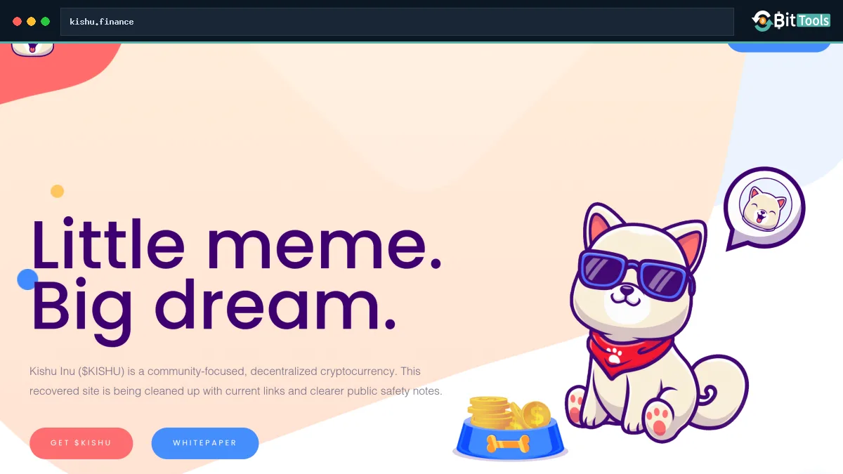 Kishu Inu official website preview