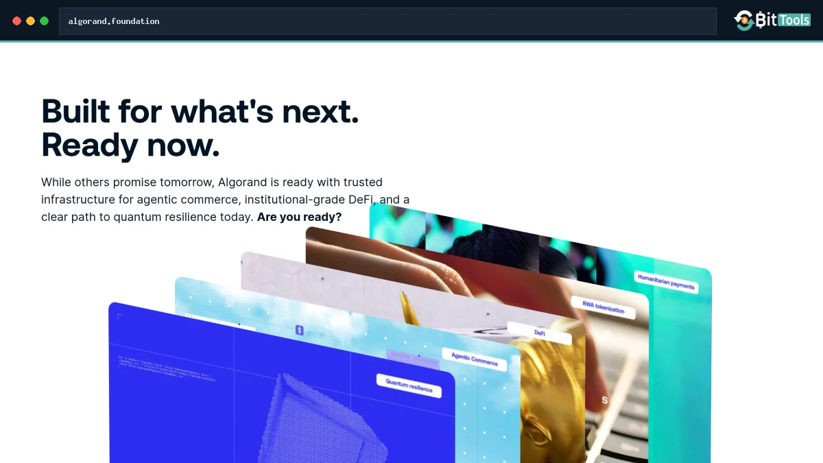 Algorand official website preview