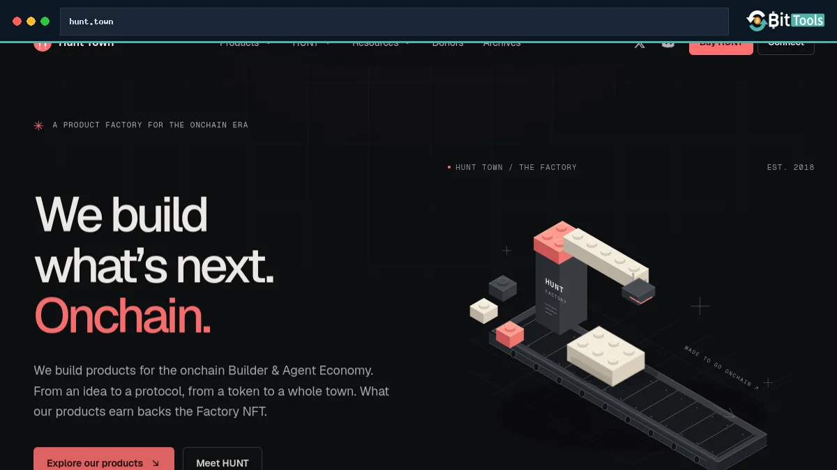 Hunt official website preview