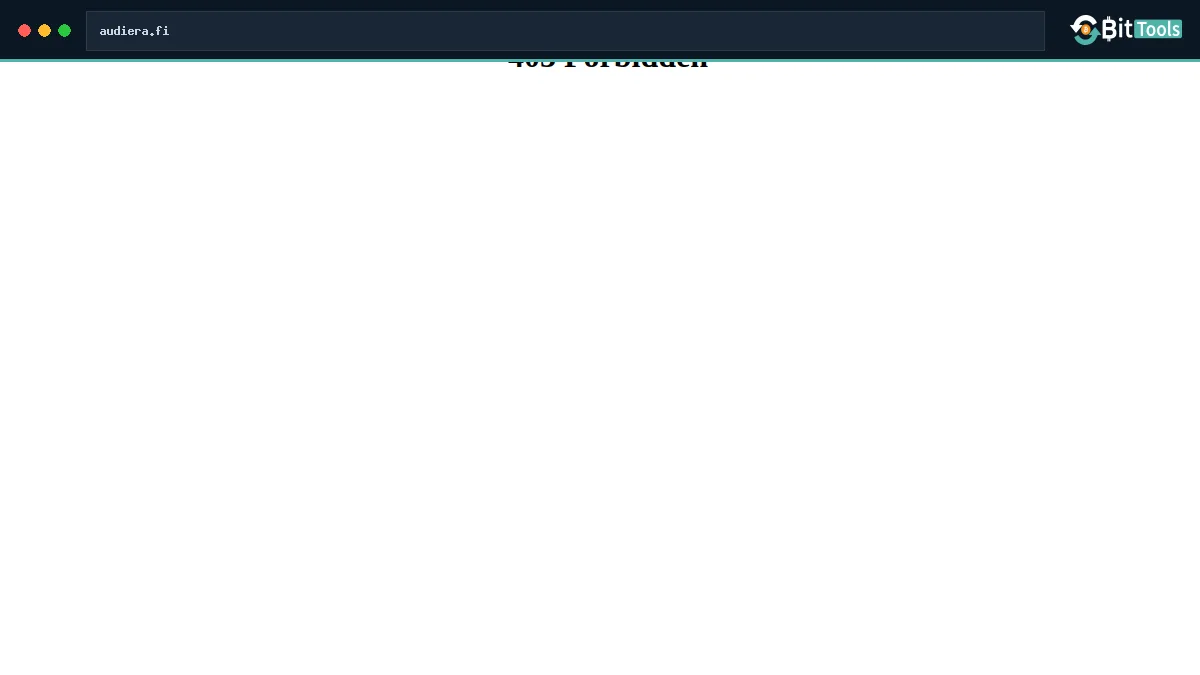 Audiera official website preview