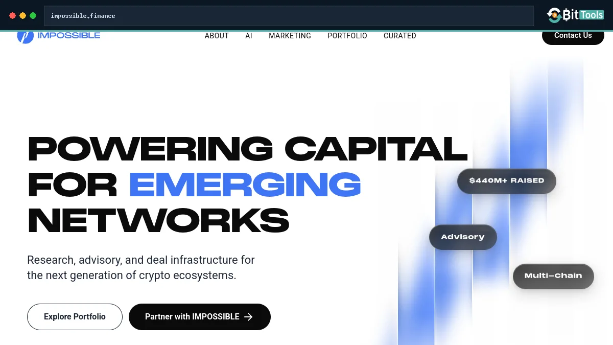 Impossible Finance Launchpad official website preview