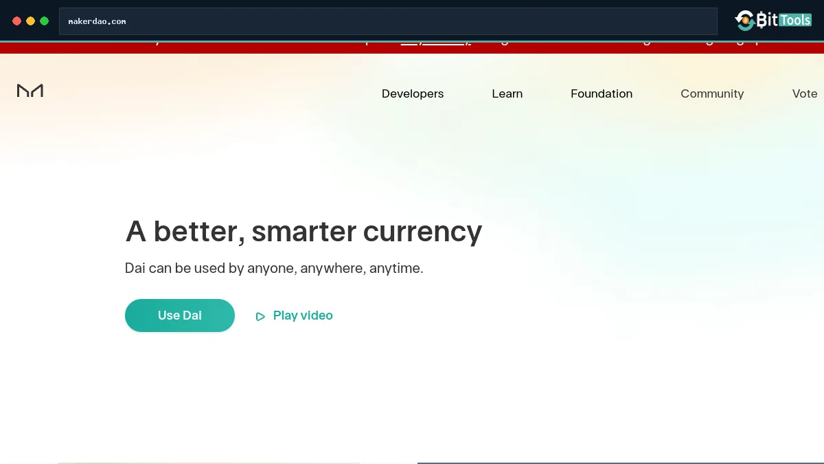 Maker official website preview