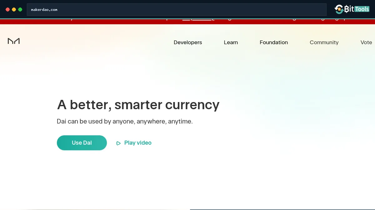 Dai official website preview