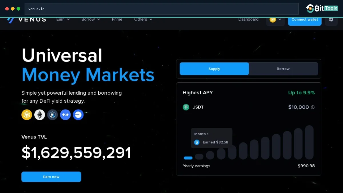 Venus DOGE official website preview