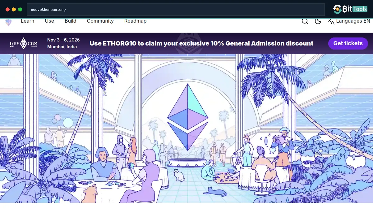 Ethereum official website preview