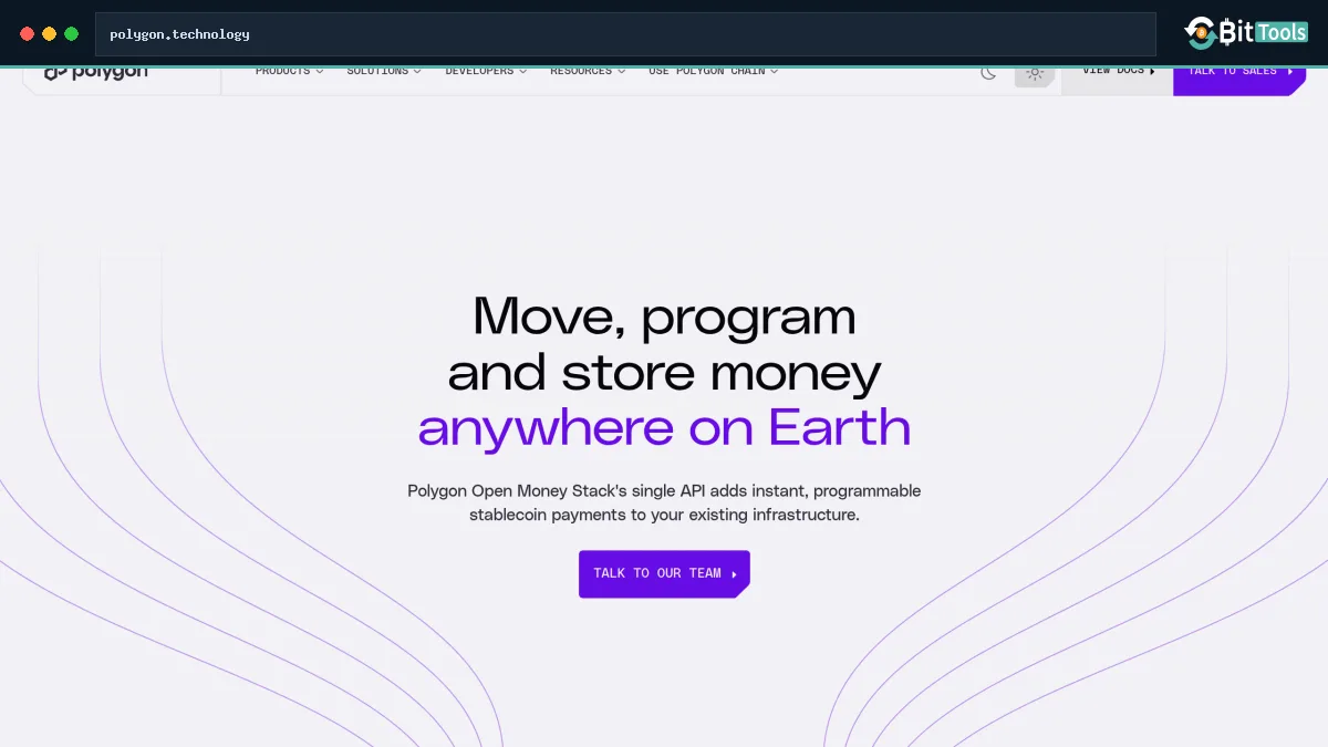 MATIC (migrated to POL) official website preview
