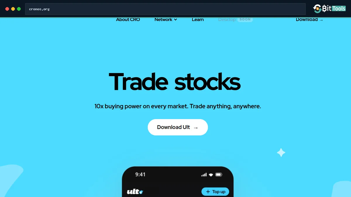 Cronos official website preview