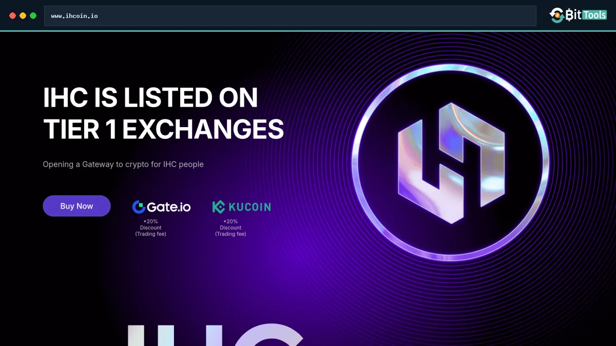 Inflation Hedging Coin official website preview