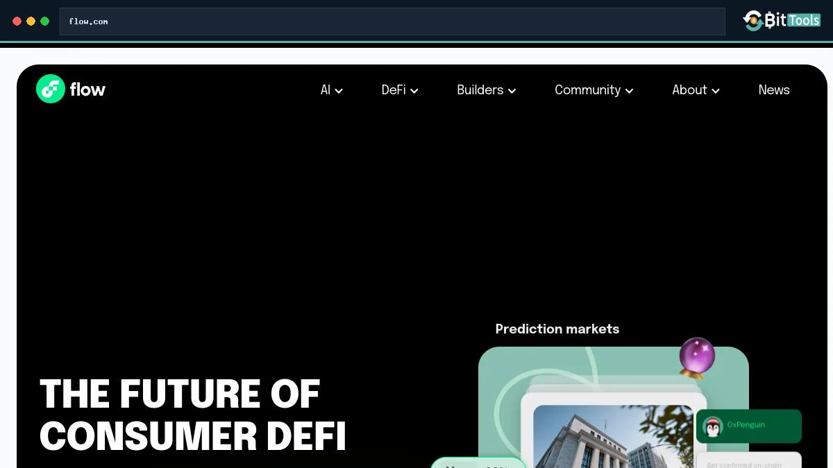 Flow official website preview