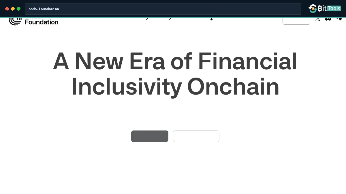 Ondo official website preview